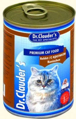 Влажный корм Dr. Clauder's для взрослых кошек с кроликом (415 г)