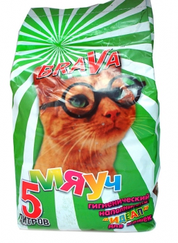 Наполнитель Brava Мяуч идеал 5л