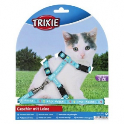 Шлейка Trixie для Котят Нейлон С Рисунком (4181)