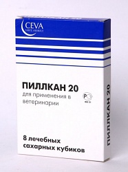Пилкан 20 - для задержки и прерывания течки у сук и кошек, снижения половой активности кобелей (8 таб)