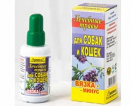 Настой Лечебных Трав Вязка-Минус для Собак Кошек (50мл)