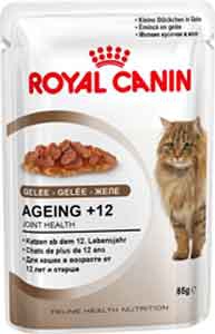 Влажный корм Royal Canin Feline Health Nutrition Ageing +12 Jelly для пожилых кошек (в желе, 85г)