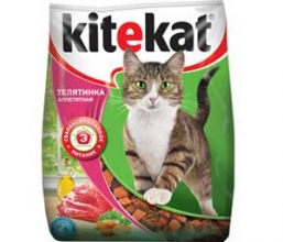 Сухой Корм Kitekat для Кошек (Телятина Аппетитная, 350г)